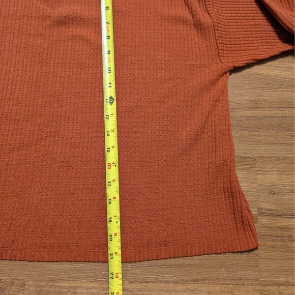 M.M. LaFleur The Tyler Textured Crew Neck Pullover Sweater Women Medium Clay - Picture 7 of 8